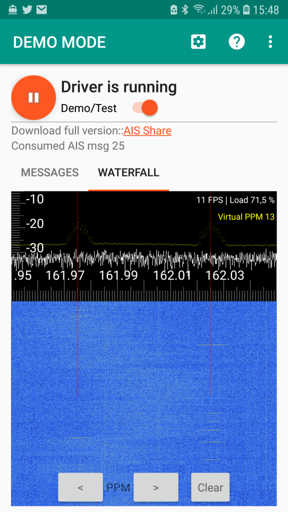 rtl ais watterfall PPM